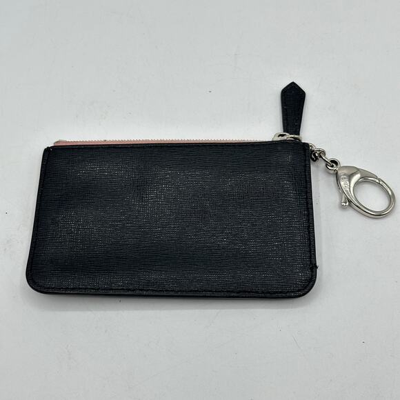 FENDI Vitello Elite Century Hypnoteyes Studded Coin Pouch Key Case Bubblegum - Picture 3 of 10